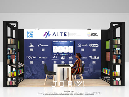 Diseño 3d Stand AITE - Colombiatex