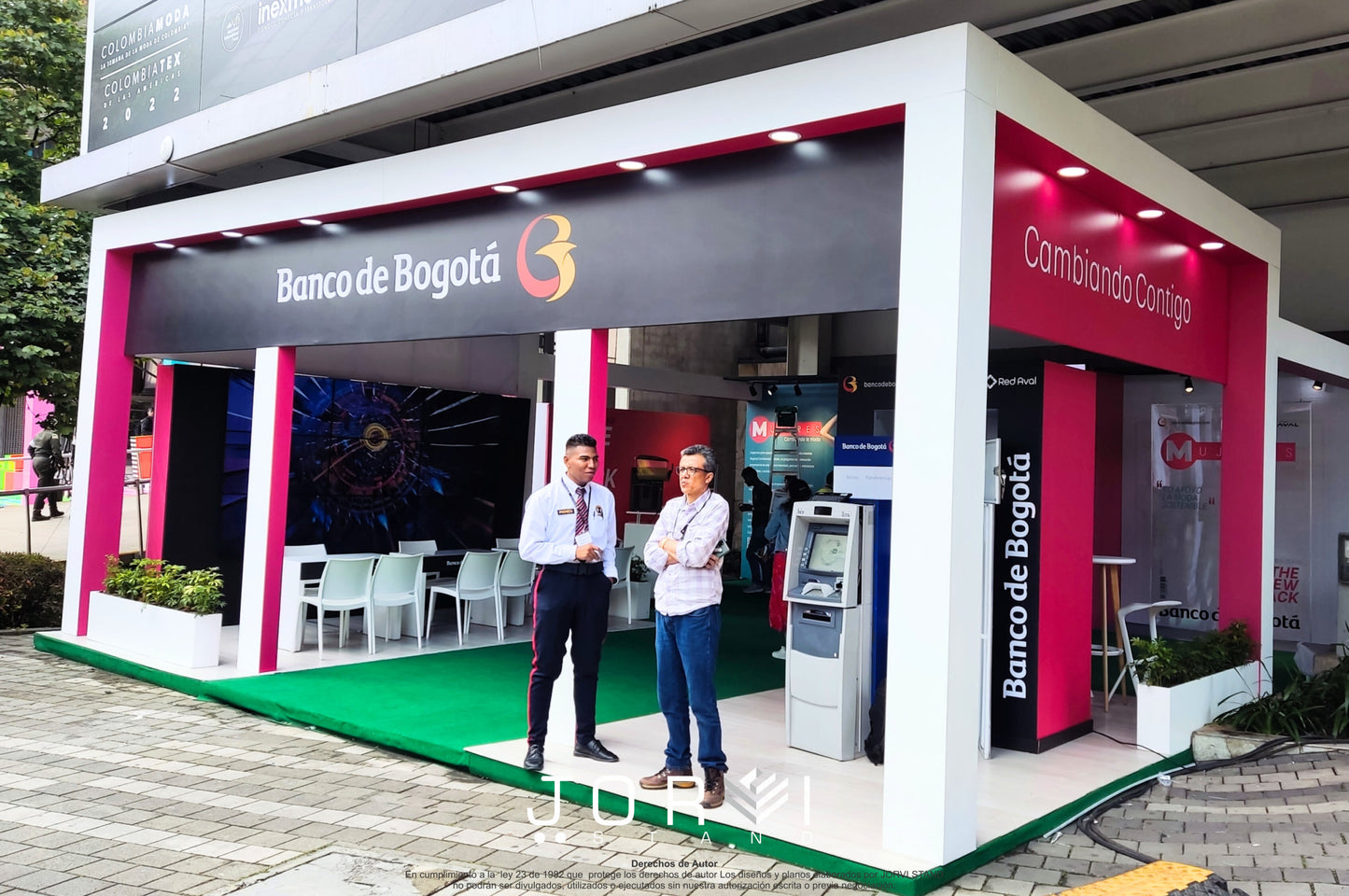Stand Banco de Bogotá - Colombiamoda jorvi stand 3