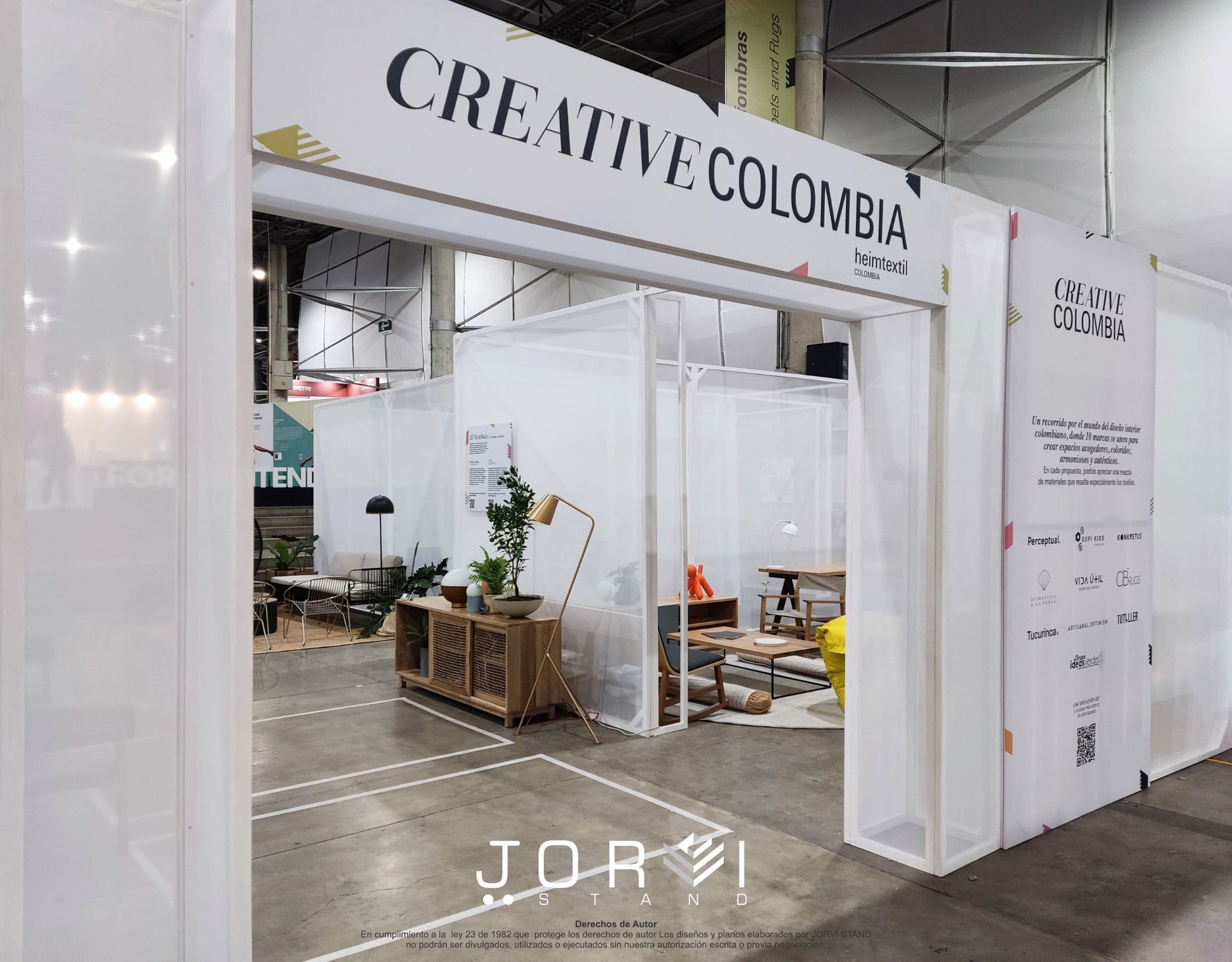 Stand Creative Colombia INEXMODA - Heimtextil jorvi stand 2