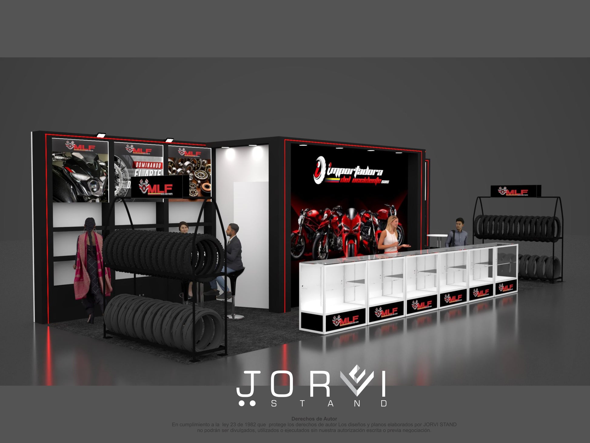 Stand Importadora del Occidente - Feria 2 Ruedas 3D