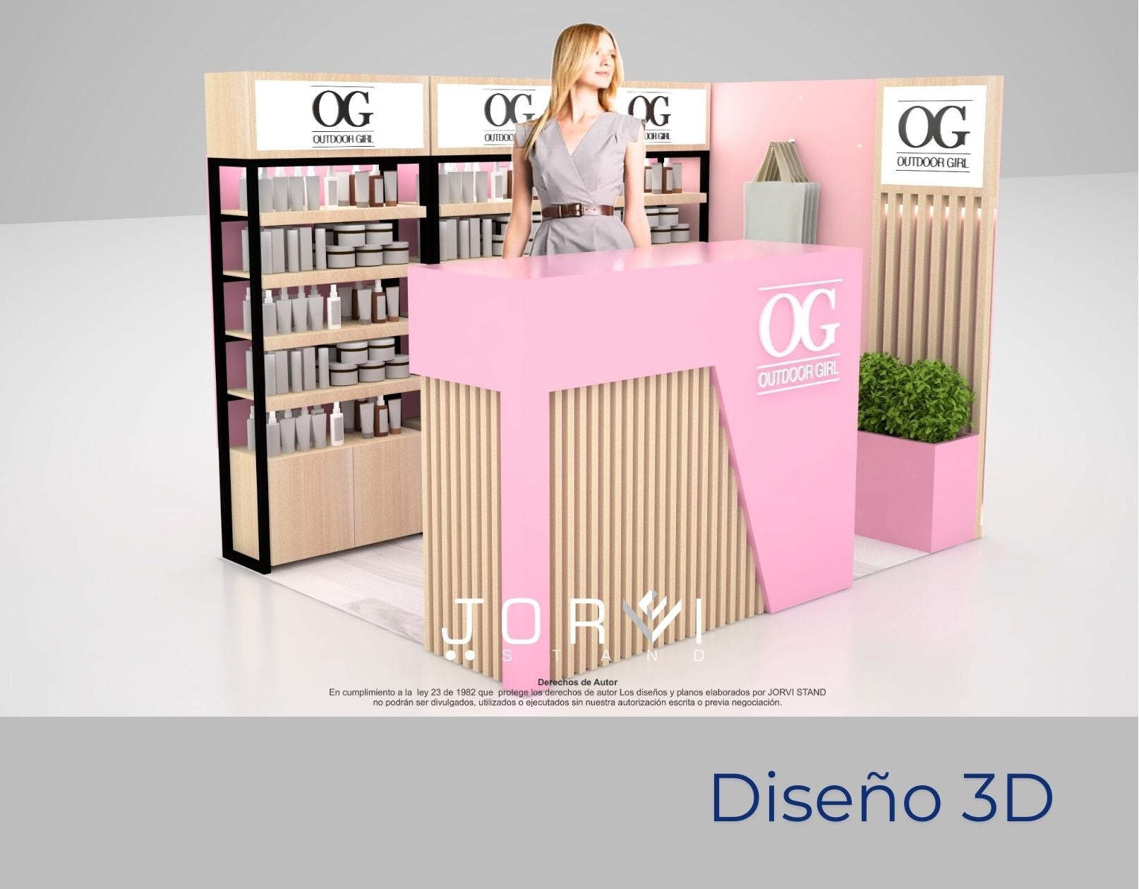 Stand OG - ETTOS C.C. Viva Envigado jorvi stand diseño 3d