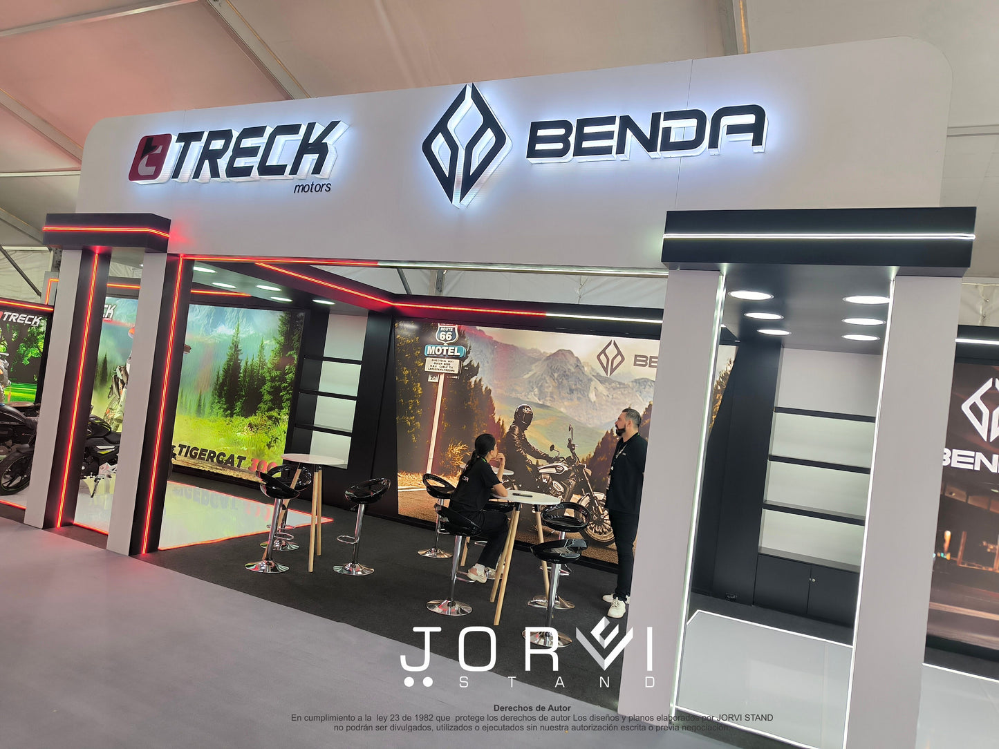 Stand Treck - Benda- Feria 2 Ruedas