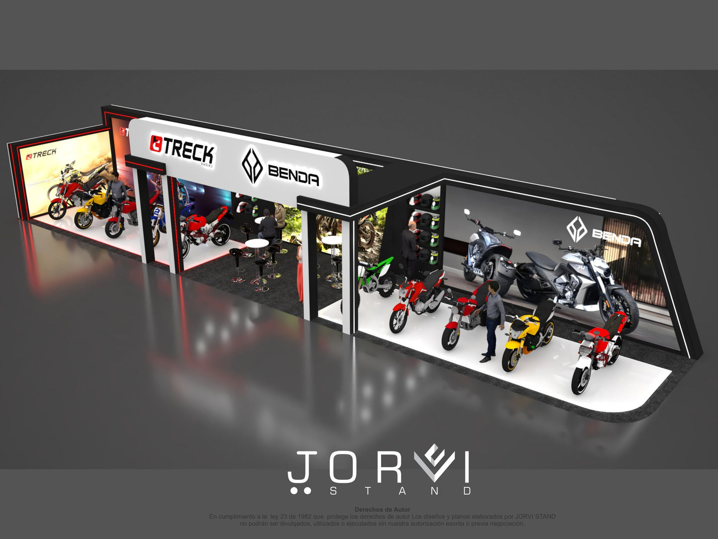 Stand Treck - Benda- Feria 2 Ruedas 3D