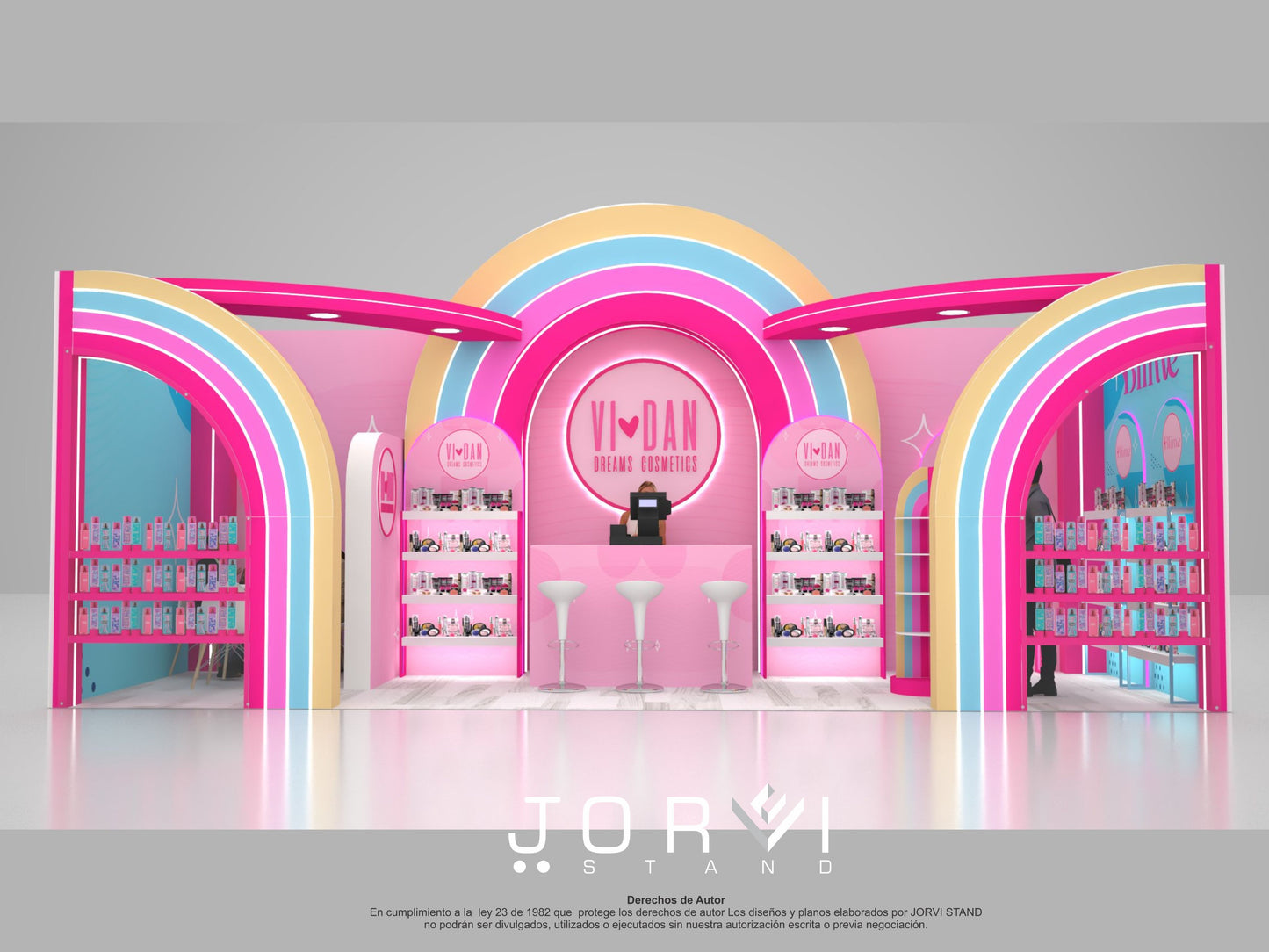 Stand Vidan Dreams Cosmetics - Expobelleza 3D