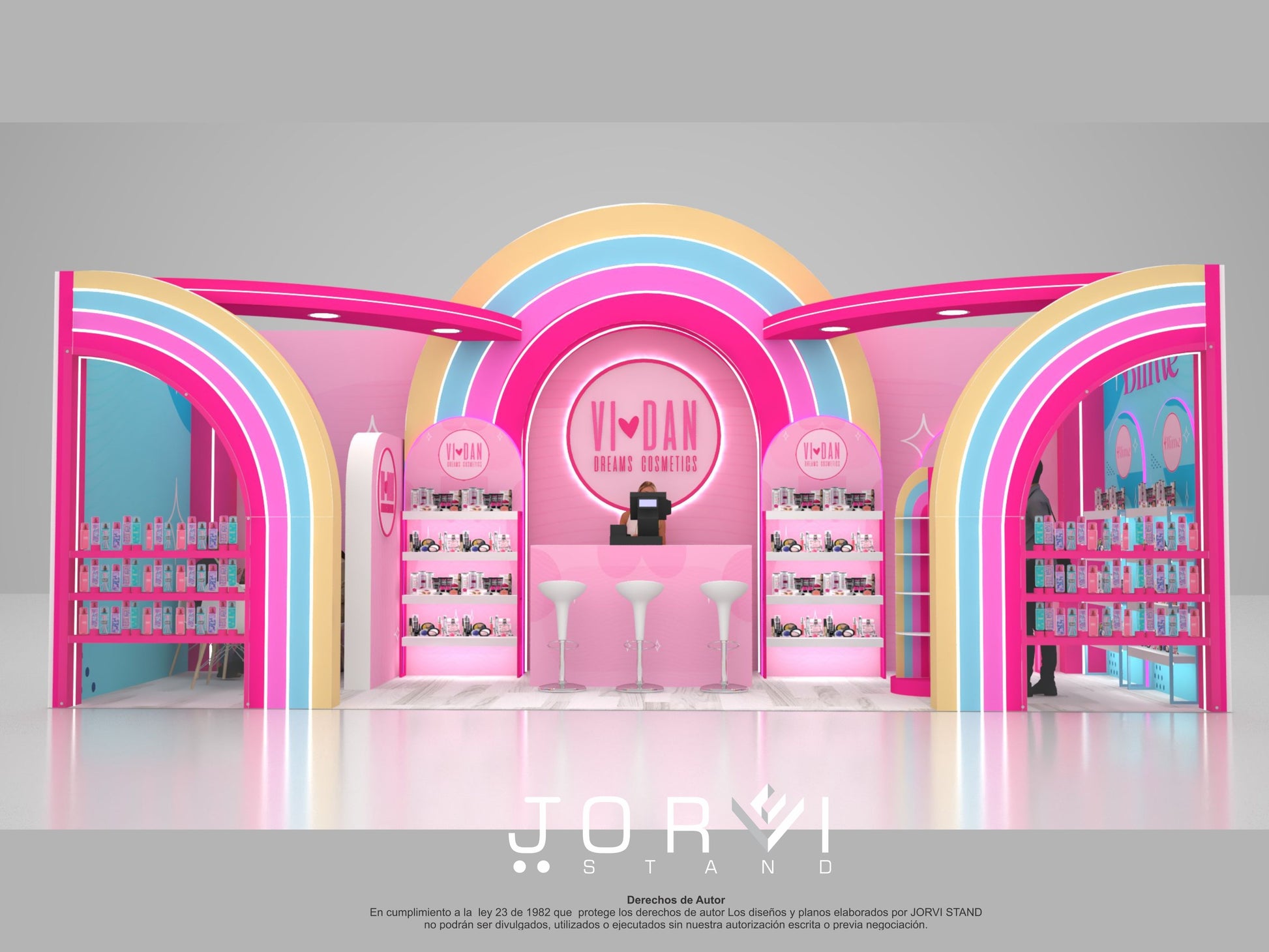 Stand Vidan Dreams Cosmetics - Expobelleza 3D