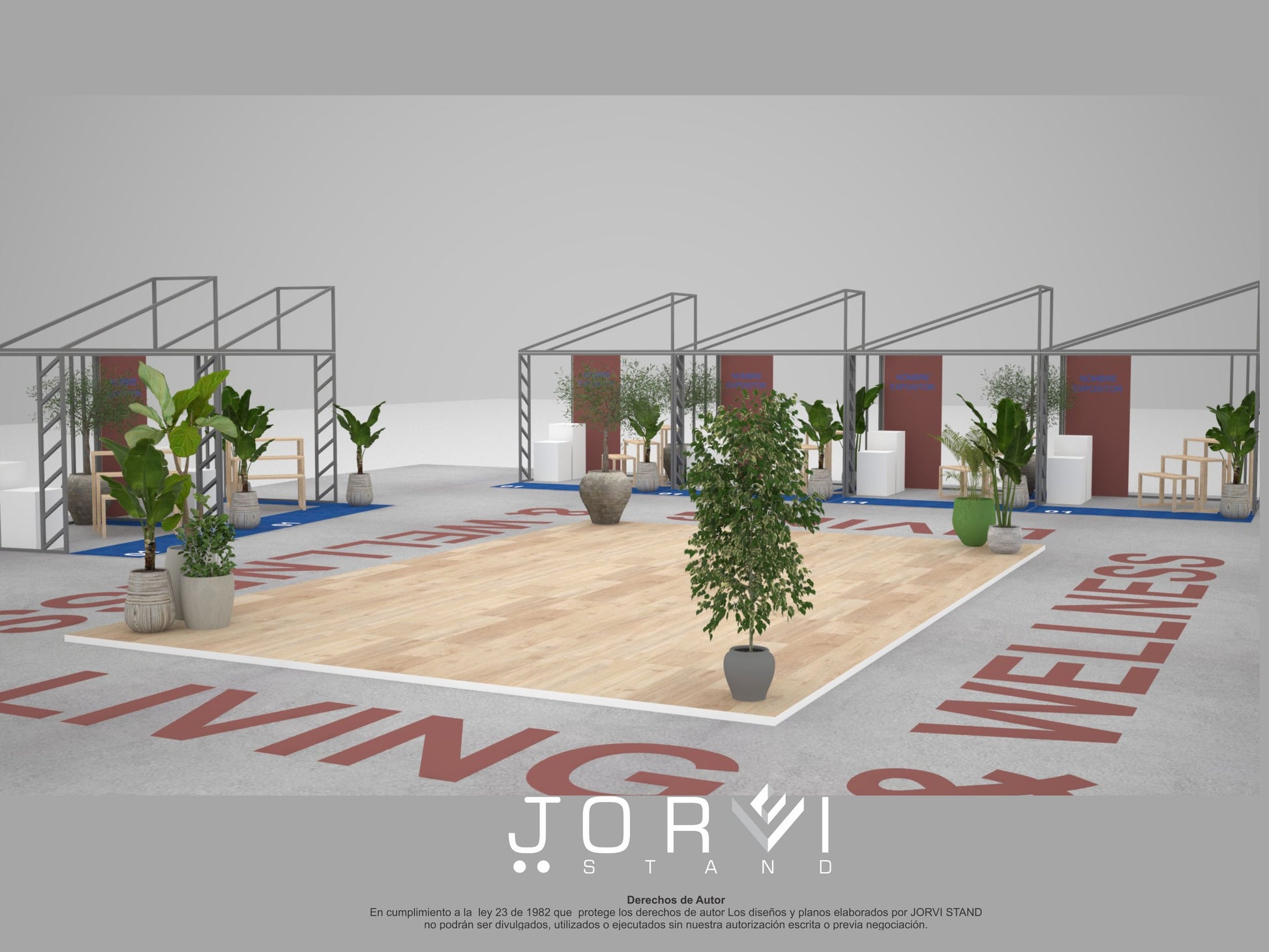 Stand Wellness - Feria Colombiamoda Inexmoda 3D